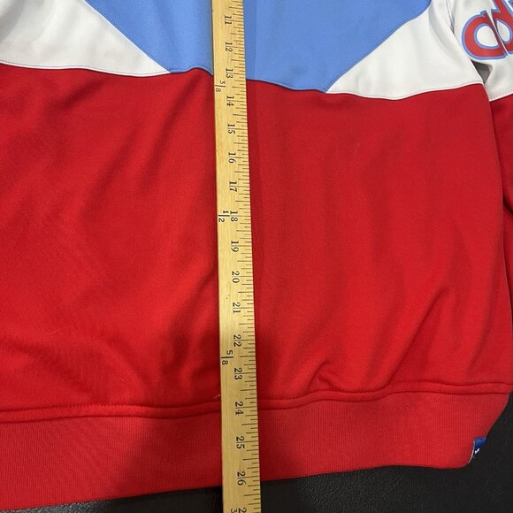 Adidas Full Zip Jacket Mens M Red Blue Los Angeles Stars Track Basketball Retro - Picture 5 of 9